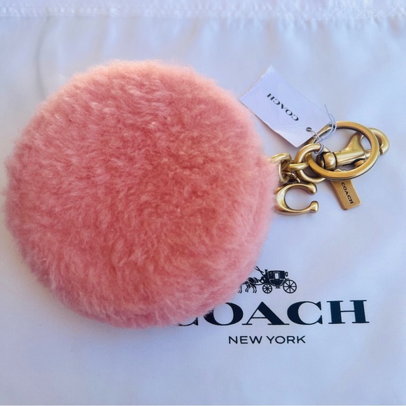 Coach Coin Case In Shearling - Picture 2 of 7